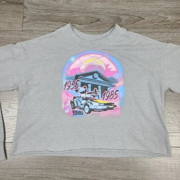 Gap Teen Back To The Future Long Sleeve Crop Top XL - Picture 3 of 14
